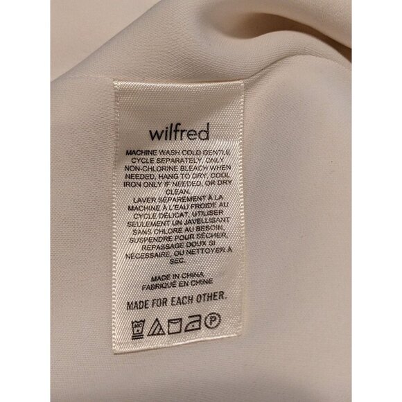 Aritzia Wilfred Novella Babydoll Smocked Crop Top Plus 1X Cream Puff Sleeve Y2K - Picture 6 of 8